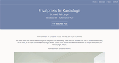 Desktop Screenshot of kardiologie-mh.de