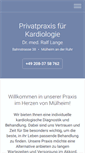 Mobile Screenshot of kardiologie-mh.de