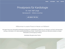 Tablet Screenshot of kardiologie-mh.de